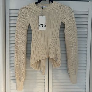 Zara Open Back Sweater